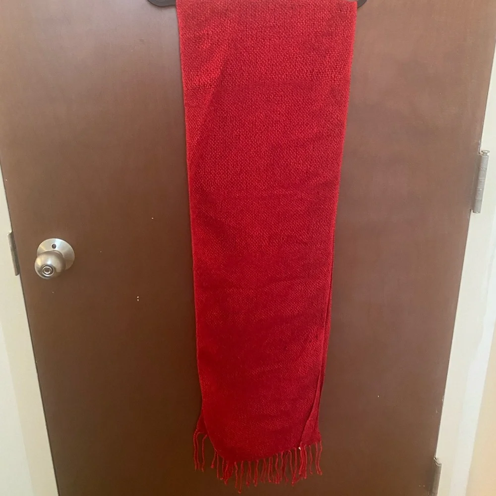 Red quality scarf
